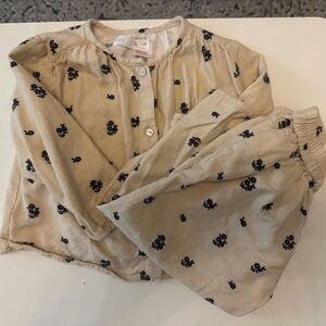 Zara Kids Tan and Blue Set